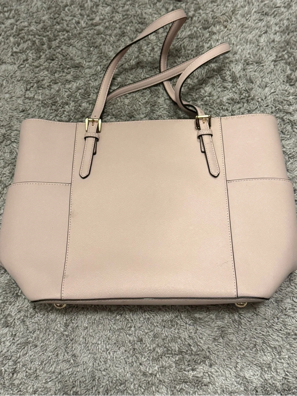 Michael Kors Blush Saffiano Leather Tote with Gold Hardware